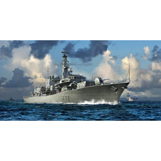 HMS Type 23 Frigate Kent (F78) 1/700 Model Ship Kit #06719 by Trumpeter