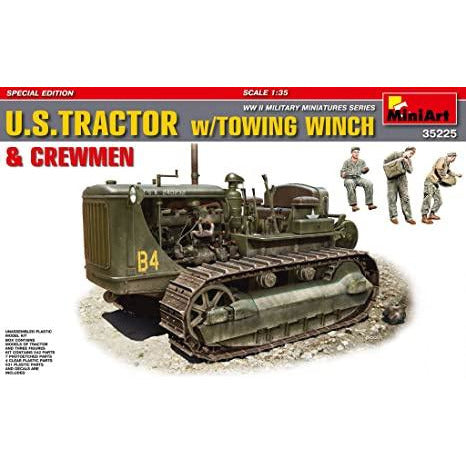 US Tractor W/Towing Winch & Crewman Special Edition #35225 1/35 Scenery Kit by MiniArt