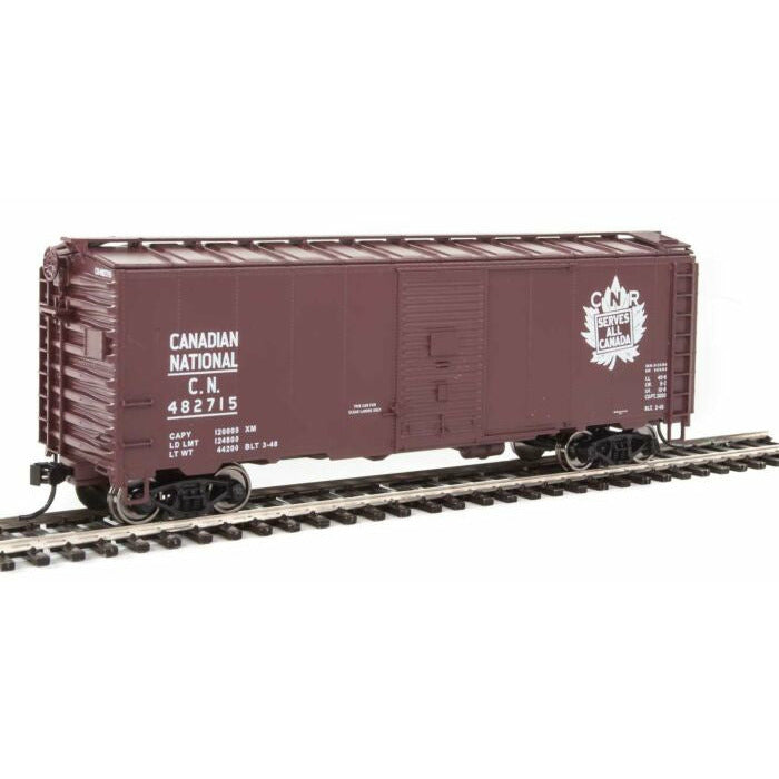 40' Association of American Railroads 1944 Boxcar - Ready to Run Canadian National #482715 ("CNR Serves All Canada" Graphic)