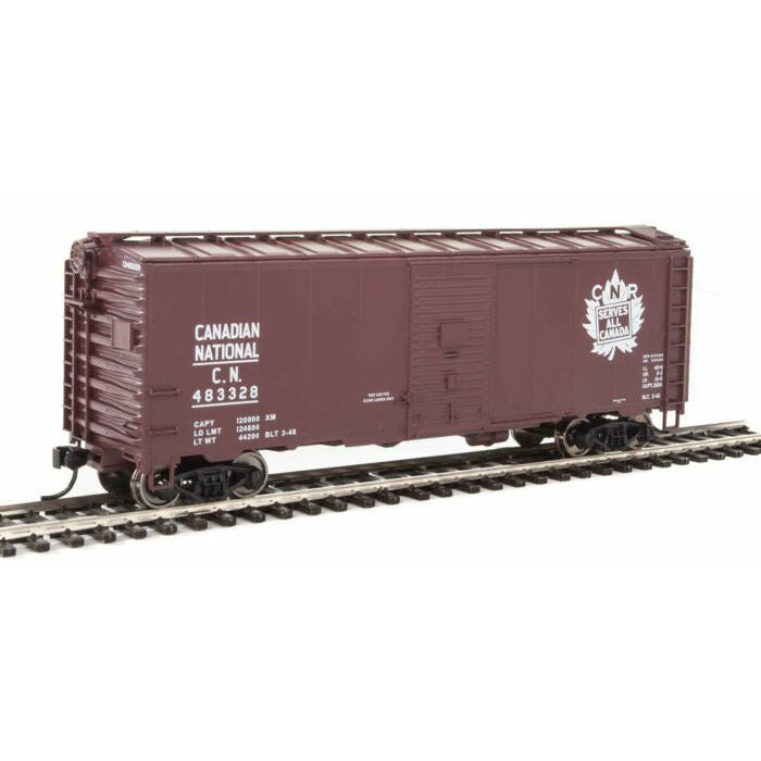 40' Association of American Railroads 1944 Boxcar - Ready to Run Canadian National #483328 ("CNR Serves All Canada" Graphic)