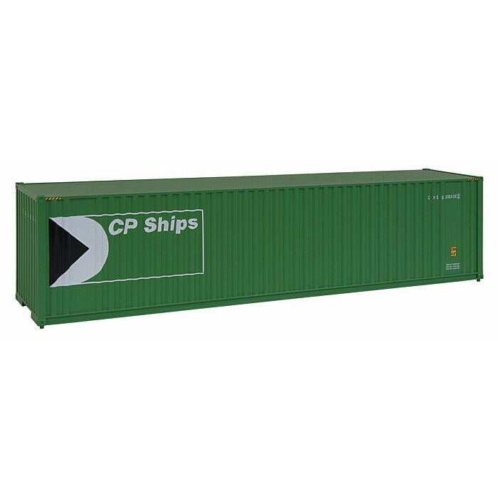 Walthers Scene Master 40' Hi Cube Corrugated Container w/Flat Roof CP Ships (Green/White/Black, Multimark Logo) 949-8206