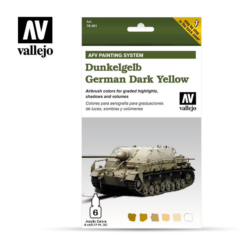 VAL78401 AFV German Dark Yellow Set Paint Set