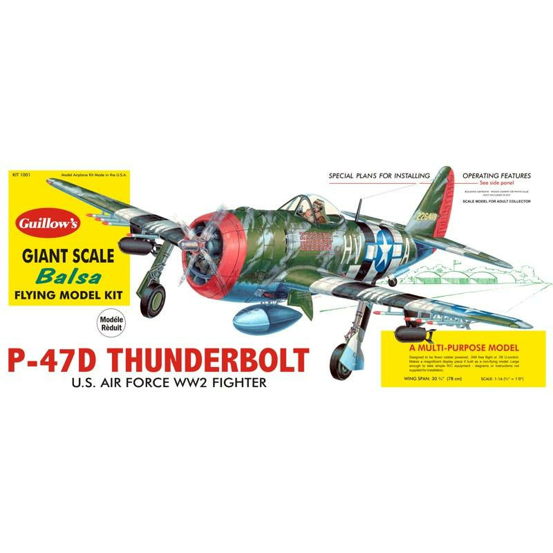 Guillows Republic P47D Thunderbolt (30.25")