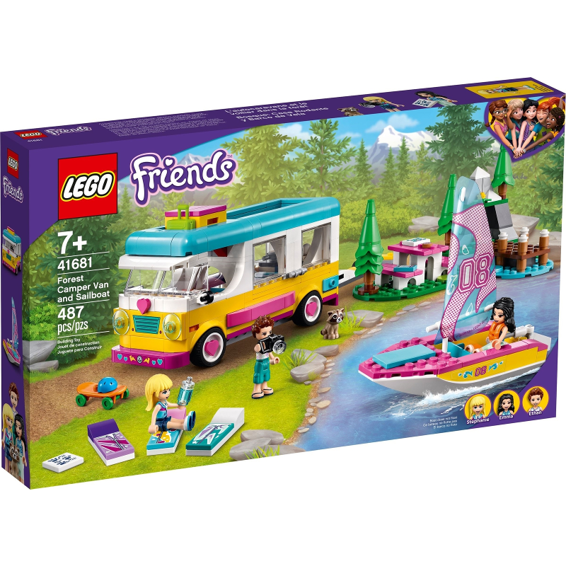 Lego Friends: Forest Camper Van and Sailboat 41681