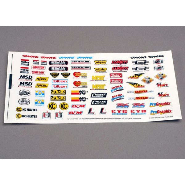 TRA2514 Racing Sponsors Decal Sheet