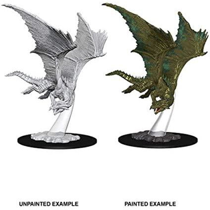 D&D Unpainted Mini - Young Brass Dragon 73711