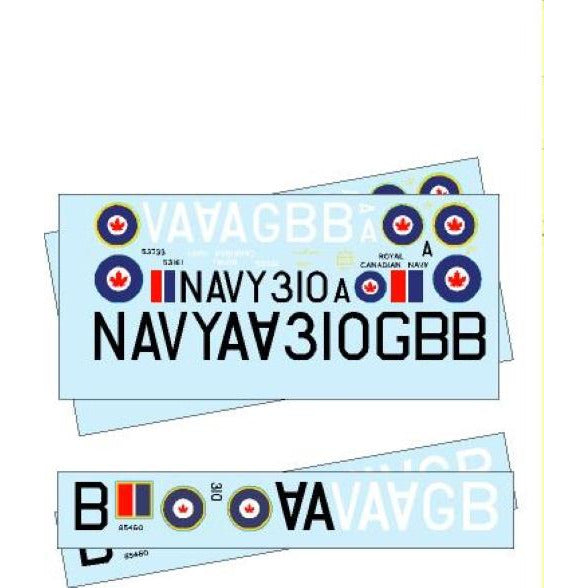 Canadian RCN TBM/AS3 1/72 Decals