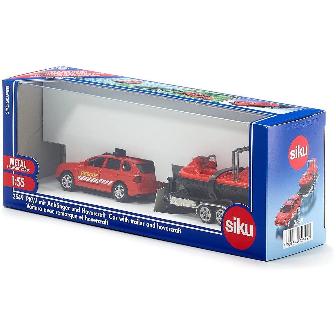 Pick-Up Truck with Tipping Trailer 1:55 #3543 by Siku