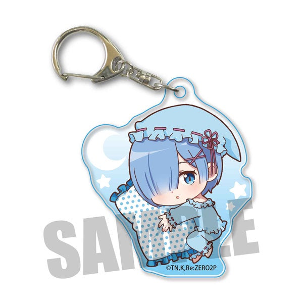 [Online Exclusive] Re:Zero Gyugyutto Acrylic Key Ring Good Night Ver. Rem