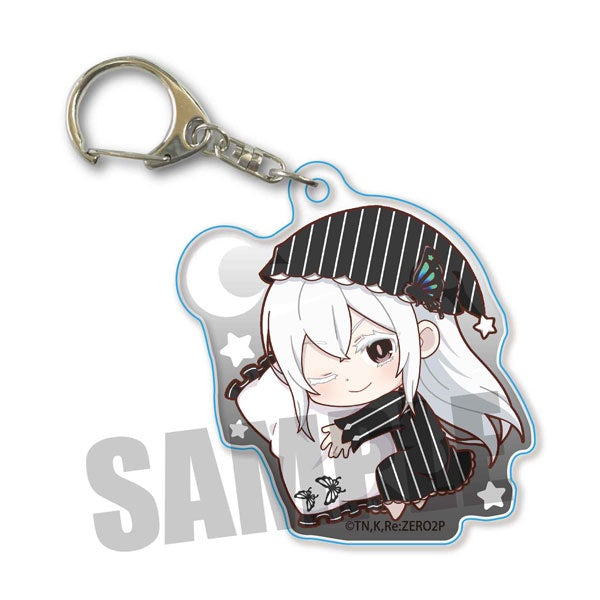 [Online Exclusive] Re:Zero Gyugyutto Acrylic Key Ring Good Night Ver. Echidna