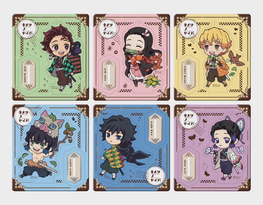 [Online Exclusive] Demon Slayer Retro Acryl Stand Outing Set ~Colorful Ver.~ (1 Random Blind Pack)