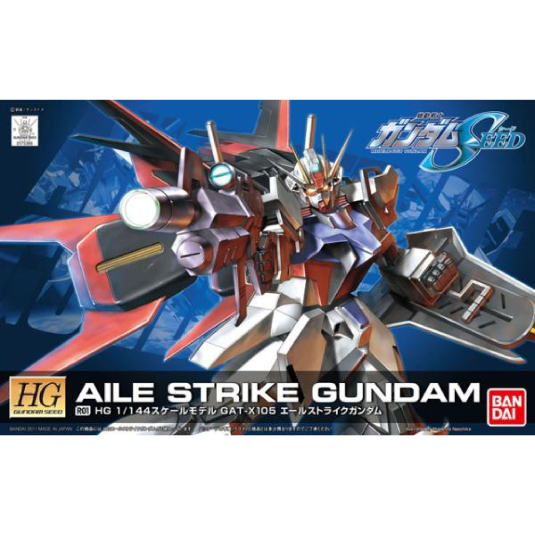 HG 1/144 SEED #R01 GAT-X105 Aile Strike Gundam #0173366 by Bandai
