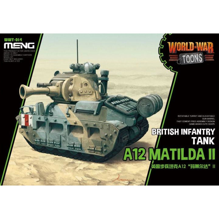 A12 Matilda II British Infantry Tank WWT-014 World War Toons by Meng