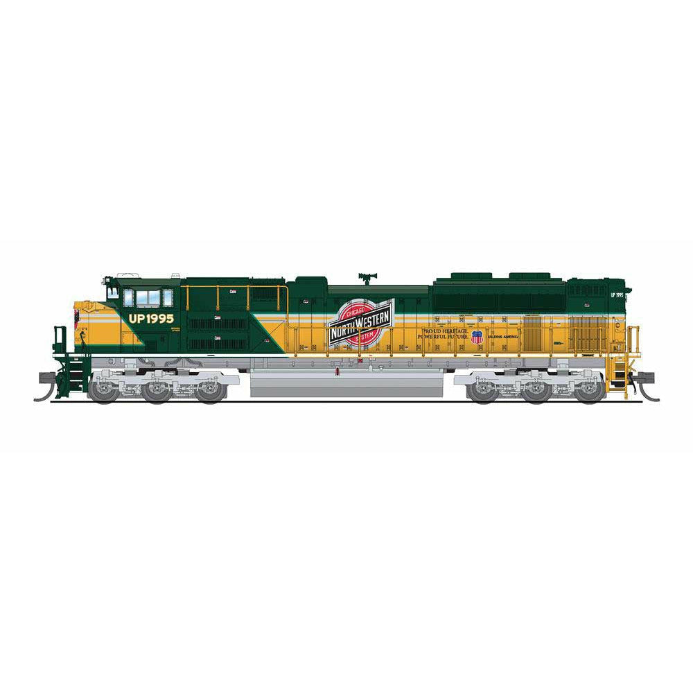 EMD SD70ACe - Sound and DCC - Paragon4(TM) Broadway Limited Imports #7035 Union Pacific #1995 (Chicago & North Western Heritage, Green, Yellow)