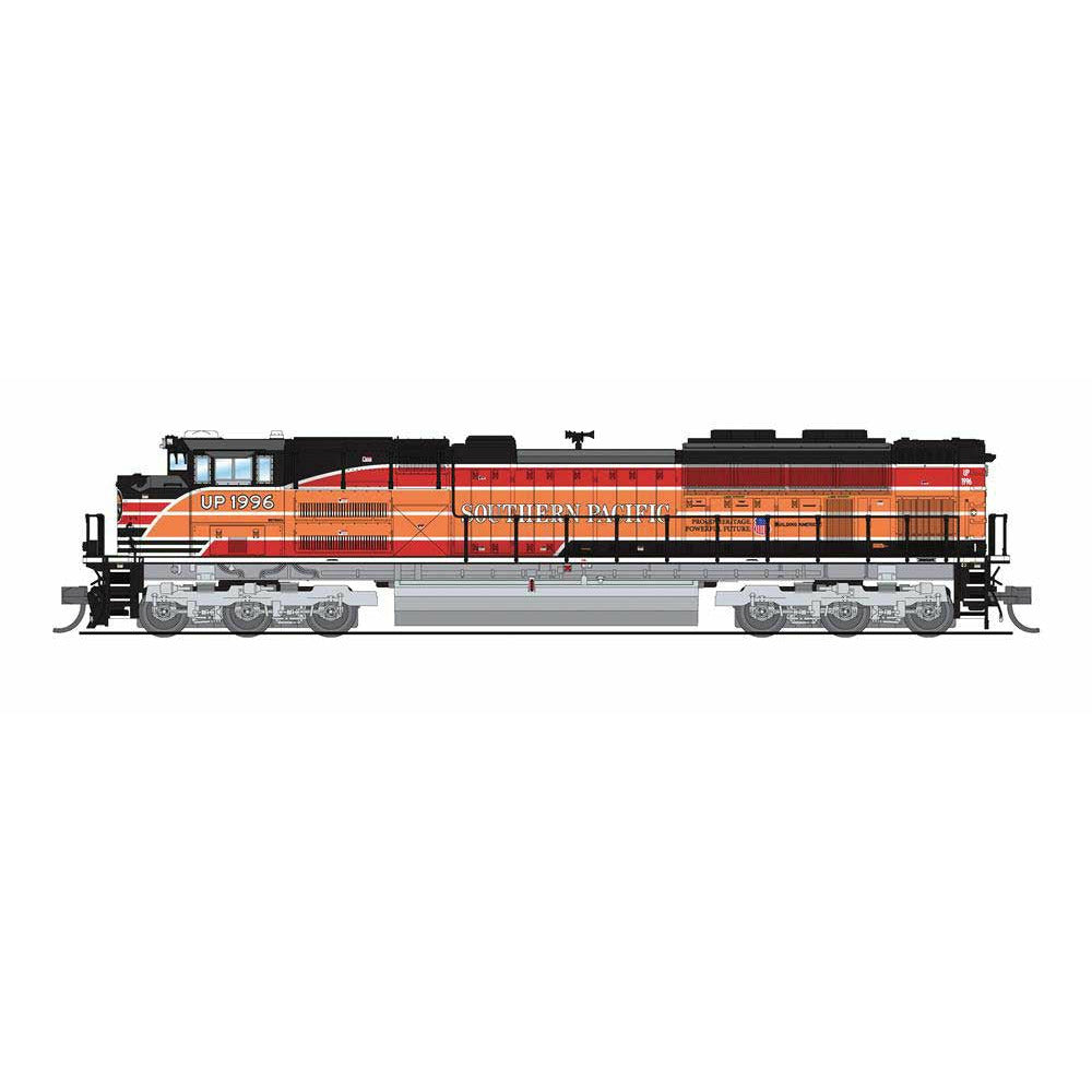 EMD SD70ACe - Sound and DCC - Paragon4(TM) Broadway Limited Imports #7036 Union Pacific #1996 (Southern Pacific Heritage, Orange, Red, Black)