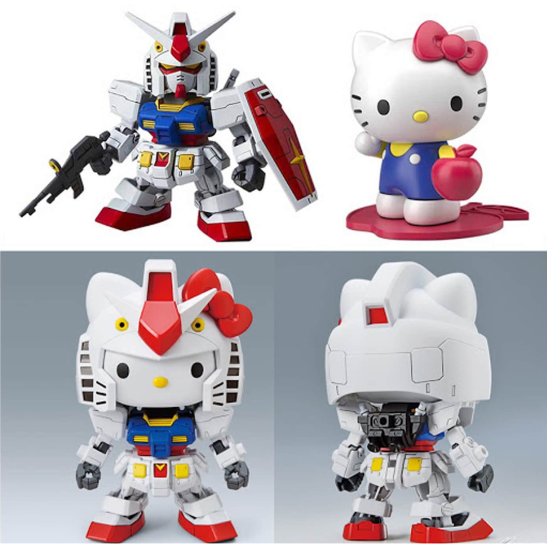 SD Gundam and Hello Kitty 40th Anniversary Dual Pack (Set of 2 Models) #5058924 by Bandai