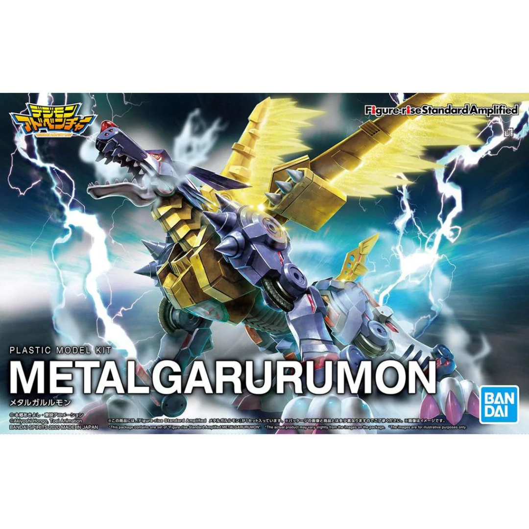 Metal Garurumon Amplified - Figure-rise Standard #5059554 Digimon Action Figure Model Kit by Bandai