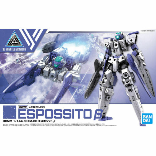 Espossito Beta 1/144 White/Blue 30 Minutes Missions Model Kit #5062062 by Bandai