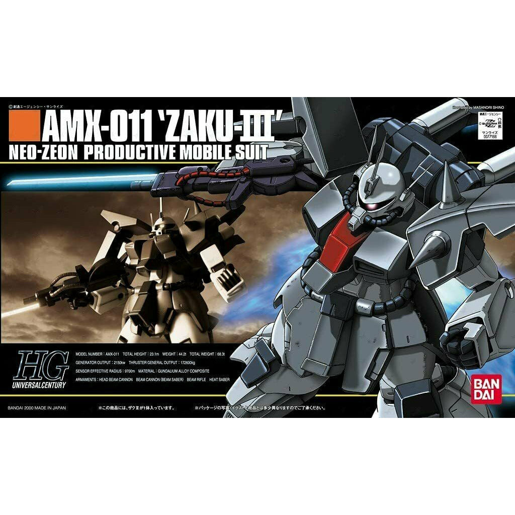 HGUC 1/144 #014 AMX-011 Zaku-III #5063140 by Bandai