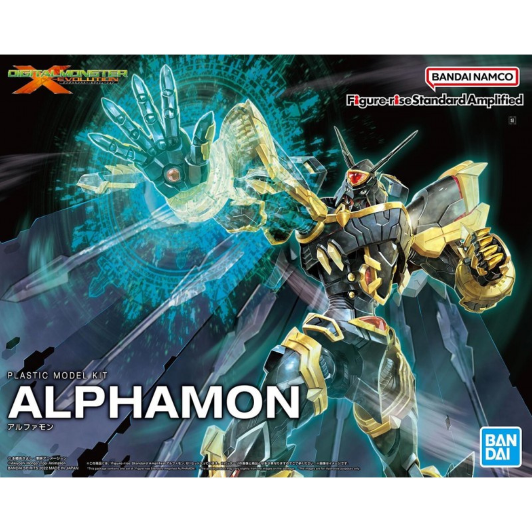 Alphamon Amplified - Figure-rise Standard Digimon #5063365 Digimon Action Figure Model Kit by Bandai