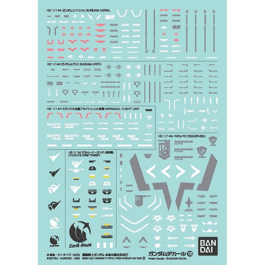 Gundam Decal GD133 - 1/144 Multiuse 1 Mobile Suit Gundam: The Witch from Mercury