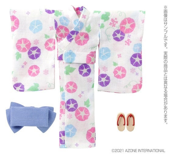 [Online Exclusive] Azone Picconeemo 1/12 Yukata Set -Morning Glory and Maiden- (Moon White)