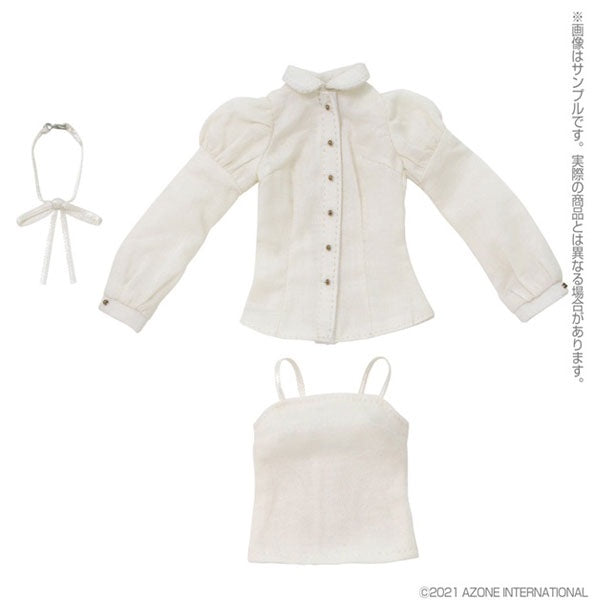 [Online Exclusive] Azone Pureneemo 1/6 PNM Classical Blouse & Camisole Set (Beige)