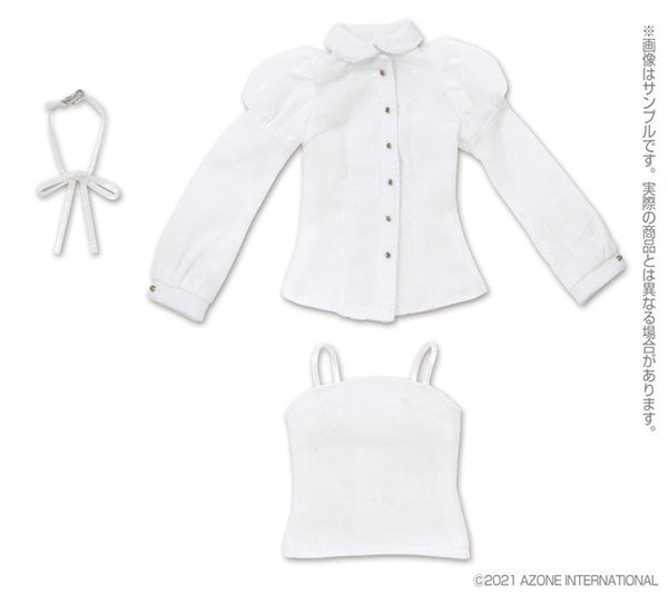 [Online Exclusive] Azone Pureneemo 1/6 PNM Classical Blouse & Camisole Set (White)