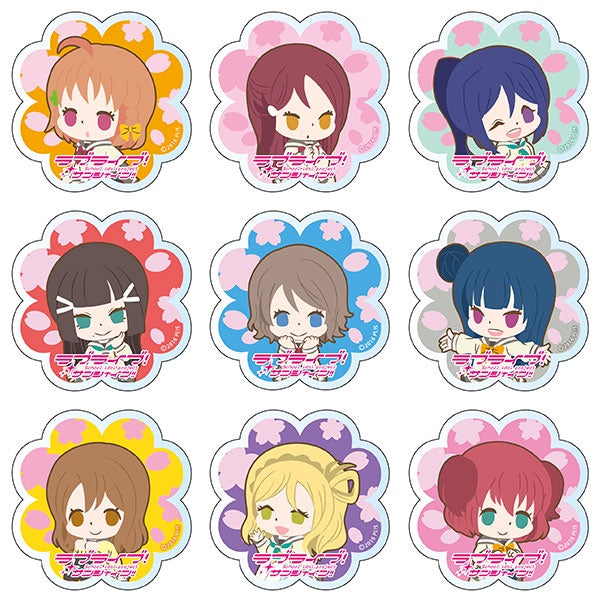 [Online Exclusive] Love Live! Sunshine!! Acrylic Badge Cherry-blossom Viewing Ver (1 Random Blind Pack)
