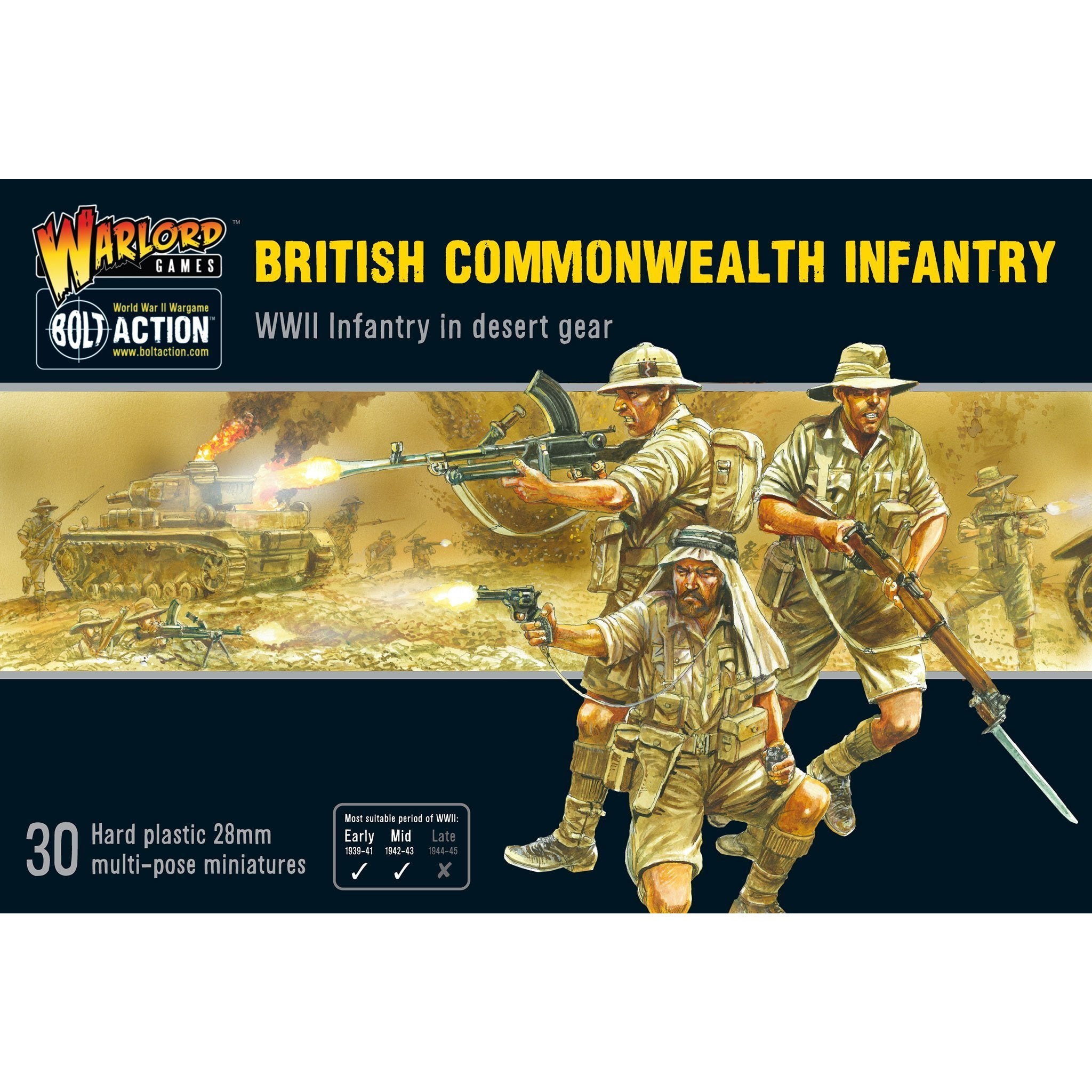 Bolt Action British Commonwealth Infantry 1/56 WLG-402011017 by Warlord Games