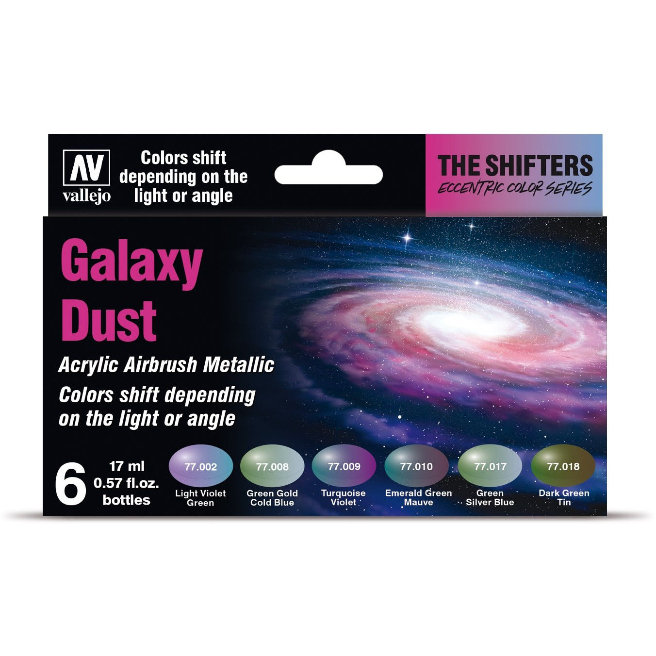 VAL77092 Galaxy Dust Colour Shift Paint Set