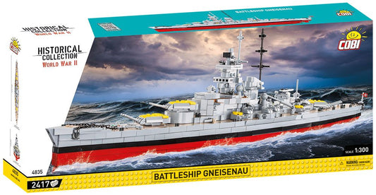 Cobi Historical Collection WWII: 4835 Battleship Gneisenau 2417 PCS