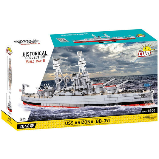 Cobi Historical Collection WWII: 4843 USS Arizona (BB-39) 2046 PCS