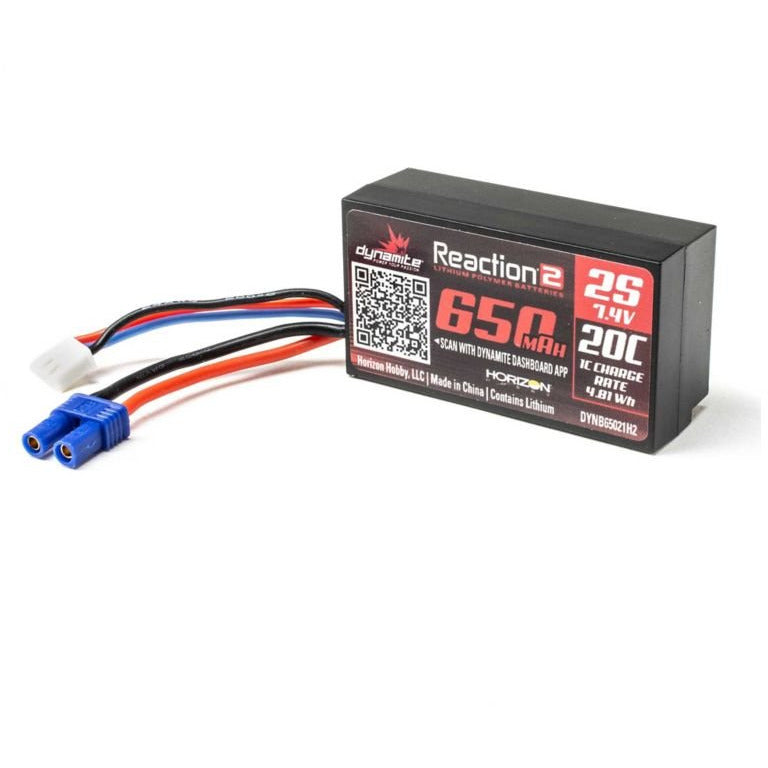 Reaction2 20c 650mah 2S 7.4v EC2