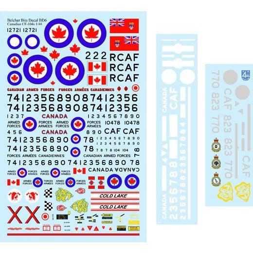 1/48 Canadian CF-104 decals