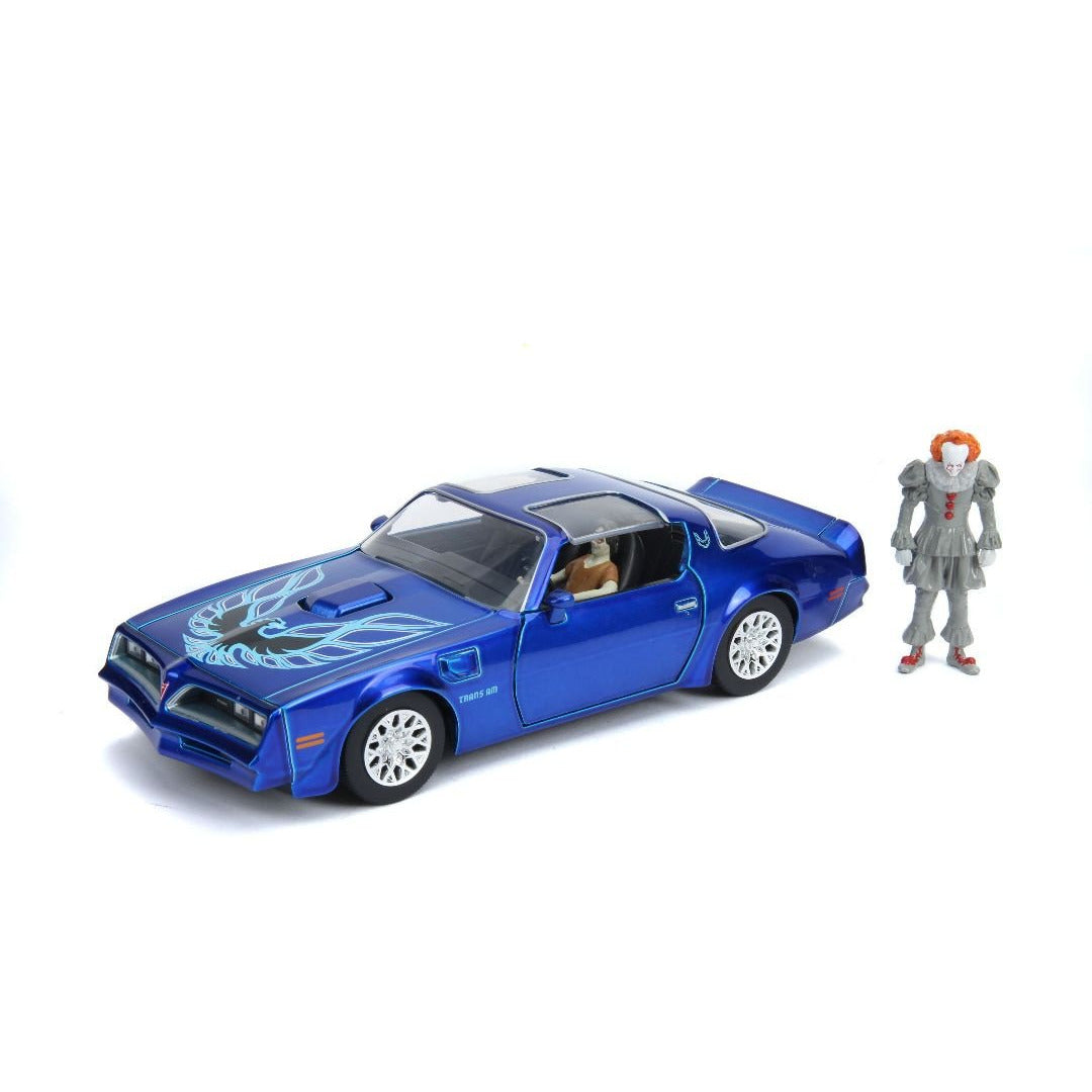 Jada Hollywood Rides IT Chapter 2 - 1977 Pontiac Firebird with Pennywise 1/24 #31118