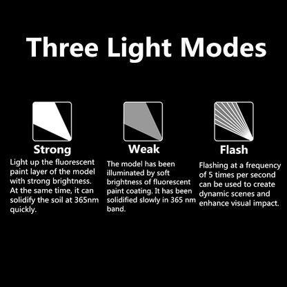 DSPIAE 365nm Ultraviolet Light Torch