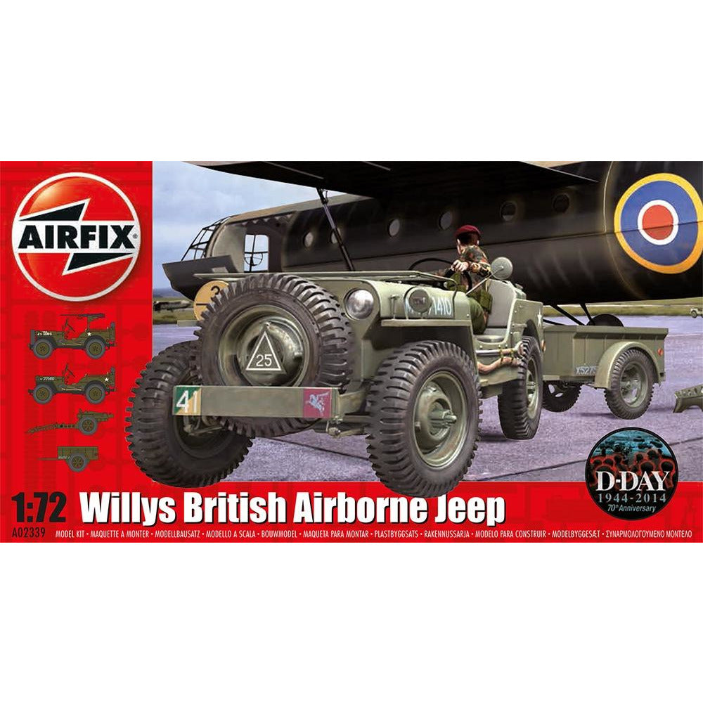 Willys Jeep Trailer & 6PDR Gun 1/72 by Airfix