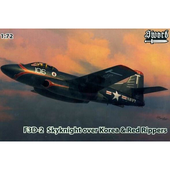 F3D-2 Skyknight Over Korea & Red Rippers 1/72 by Sword