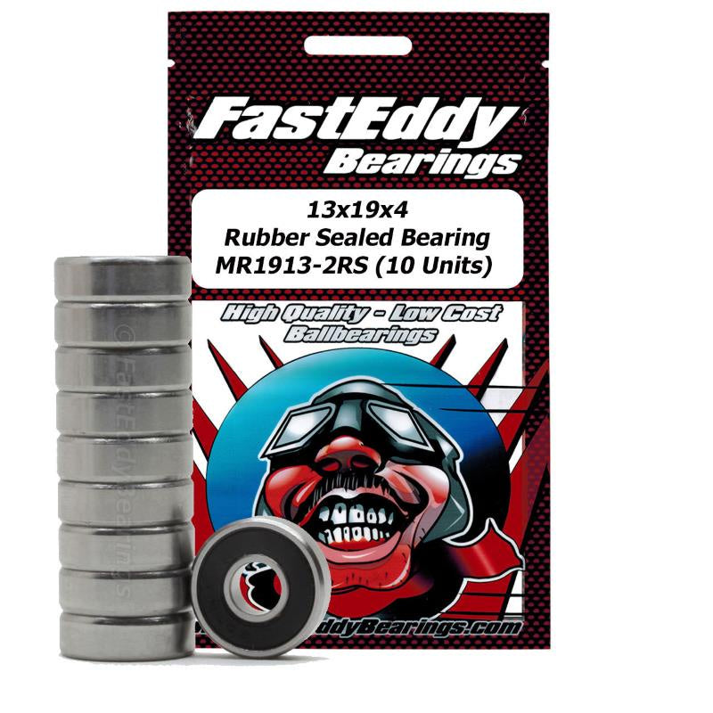 Fast Eddy 13x19x4 Rubber Sealed Bearing MR1913-2RS (10) TFE1471
