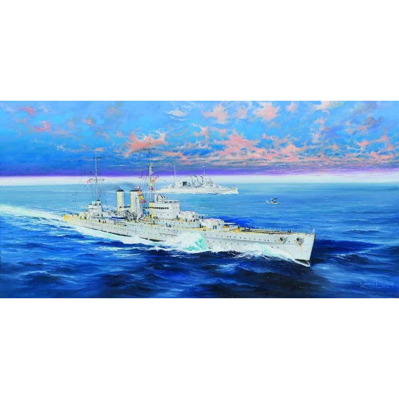 HMS Exeter 1/350 Model Ship Kit #5350 by Trumpeter