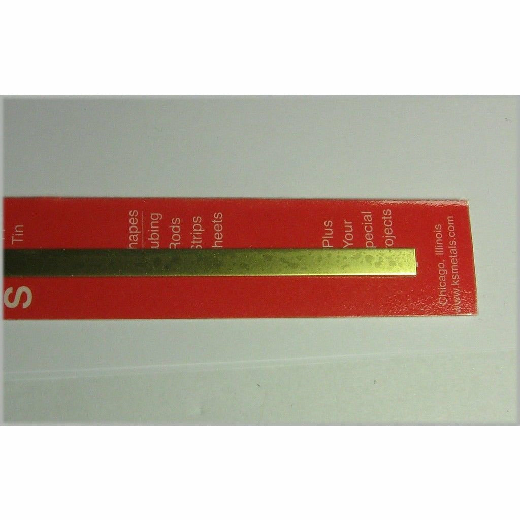 K&S Brass Strip - .025 x 1/4" KSE8235