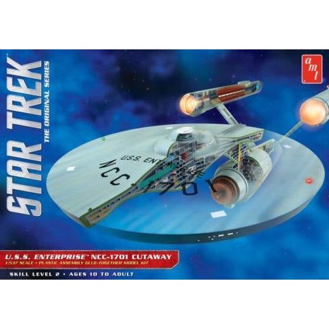 USS NCC-1701 Enterprise Cutaway 1/537 Star Trek The Original Series Model Kit #891 by AMT