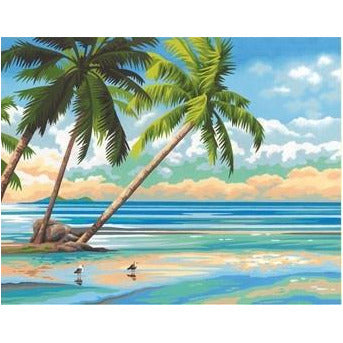 Dimensions Paint by Numbers Tropical View (14"x11")