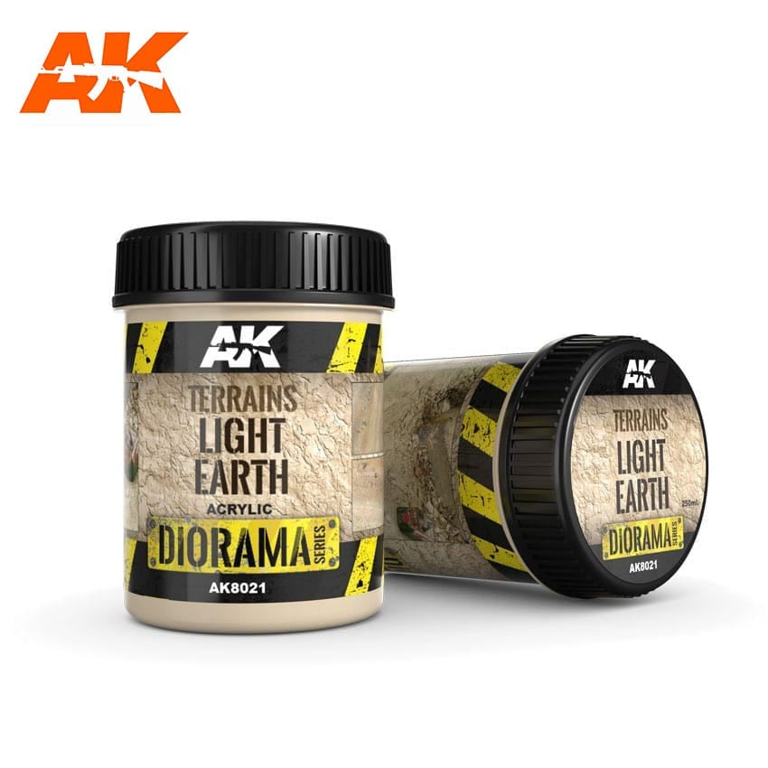 AK Interactive Terrains - Light Earth (250ml) (Acrylic) AK-8021