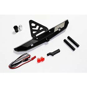 APS21027K Rear Bumper w/Tire Carrier and Tow Bar for TRX-4 and SCX10 II