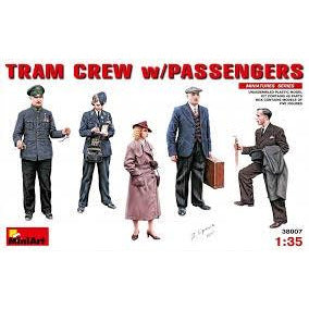 Tram Crew Passengers #38007 1/35 Scenery Kit by MiniArt
