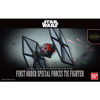 First Order Special Forces TIE Fighter 1/72 Star Wars Model Kit #203218 by Bandai
