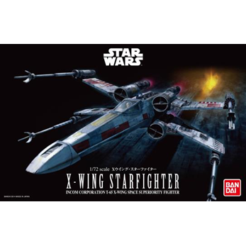 T65 X-Wing Incom Corporation Space Superiority Fighter 1/72 Star Wars Model Kit #0191406 by Bandai
