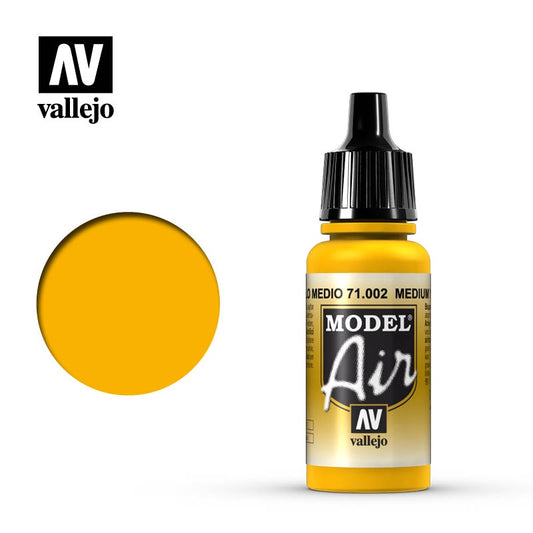 Vallejo Model Air 71.002 Medium Yellow 17mL